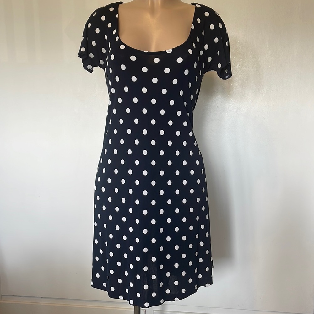 CHETTA B by Peter Noviello Sherrie Bloom, Polka Dot Womens  Midi DRESS size 6”